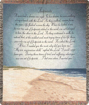 FOOTPRINTS IN THE SAND THROW