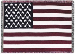 U.S.A FLAG - 46X60 2.5 LAYER THROW