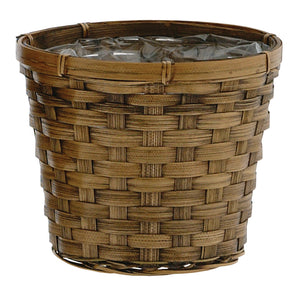 6 ROUND STAINED BMB POT BASKET