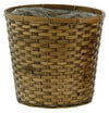 10 STAINED BAMBOO POT BASKET EACH
