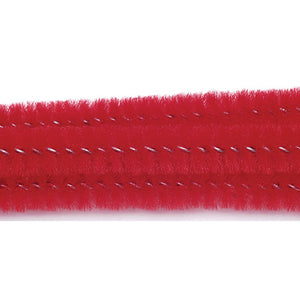 CHENILLE STEMS RED       100PC BX