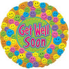 BALLOON GET WELL SOON SMILEY 5PC PKG