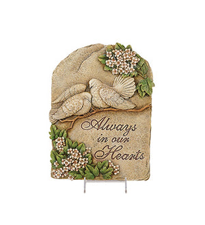 ALWAYS IN OUR HEART PLAQUE EACH