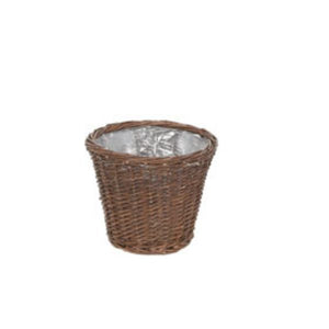 4.25 ROUND RUSTIC WILLOW BASKET
