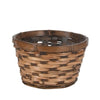 6.5in ROUND RATTAN BAMBOO BASKET