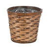 7X6 STAINED RATTAN PLANTER BASKET EACH
