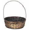 12in ROUND RATTAN BAMBOO BASKET W/H