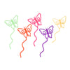 BUTTERFLY CARD HOLDER  STICK IN 25PC PKG