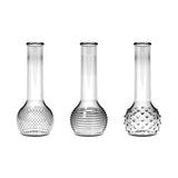 C4098 9in BUD VASE ASST CLEAR    24PC CASE