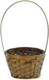 5in STAIN BAMBOO BASKET W/H EACH