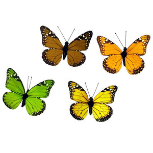 3in PRINTED BUTTERFLY  8PC