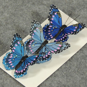 3in BUTTERFLY SHADES OF BLUE