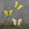 4in FEATHER BUTTERFLY YELLOW MIX