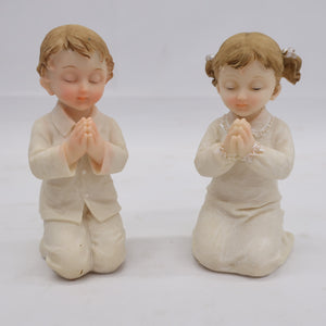 4.25 PRAYING BOY GIRL ANGEL 4PC BOX