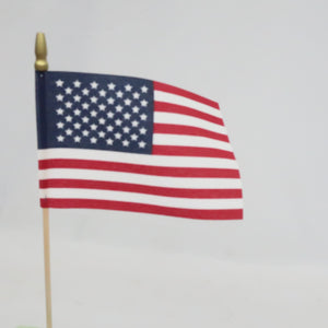 USA CLOTH FLAG 6in x 4in  12PC