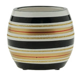 4 ROUND STRIPE POT