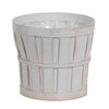 7in SPILTWOOD POT COVER IVORY