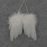 4 FEATHER ANGEL WINGS WHITE  EACH